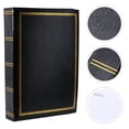 thumbnail image 2 of Vintage 300 Pages 6 Inch Photo Album Interstitial Paper Core Album Family Memory Scrapbook Gift (Black), 2 of 6