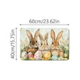 thumbnail image 3 of Easter Bunny Eggs Dish Drying Mat For Kitchen Ccounter Absorbent Microfiber Drying Pad Dish Mats For Kitchen Countertops Carpet Easter Decorations, 3 of 4