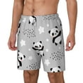 thumbnail image 2 of Balery Pandas Mens Swim Trunks Swim Shorts for Men Quick Dry Inseam Beach Shorts with Compression Liner Pocket-X-Large, 2 of 9