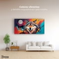 thumbnail image 3 of Cuadro Decorativo Canvas Lobo Luna Llena 140x70, 3 of 4