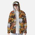 thumbnail image 4 of Sigee Welcom Fall Print UPF50+ Men's Sun Protection Hoodie Shirt SPF UV Shirt Long Sleeve Fishing Outdoor Lightweight, S-3XL, 4 of 9