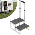 thumbnail image 1 of Escalones para RV DEPSUNNY de 2 peldaños con pasamanos ajustable y superficie antideslizante, 1 of 7