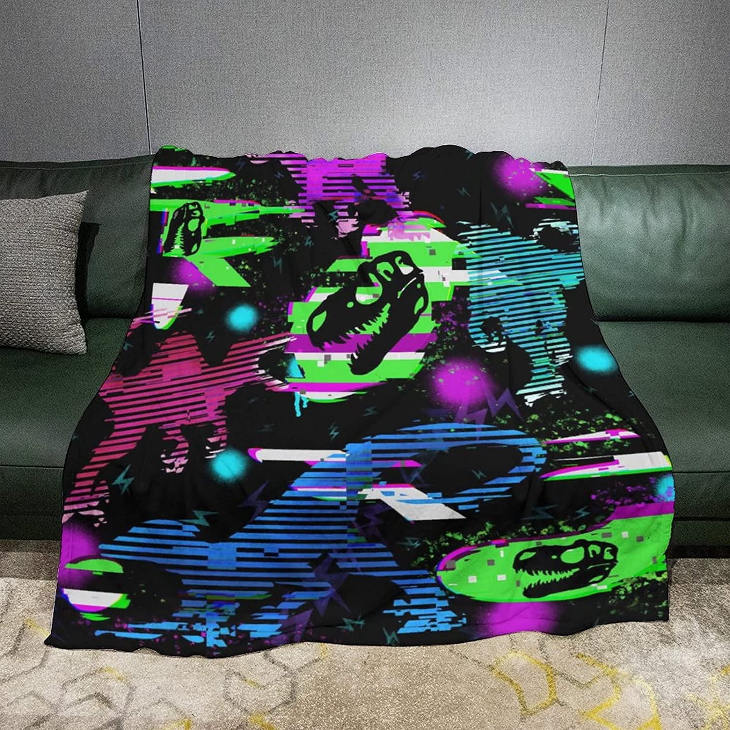 Dinosaur Blanket for Boys Girls Dino Throw Blanket 60"x80" Dinosaur Christmas Birthday Gifts for Boys Girls Dino Room Bedroom Decor