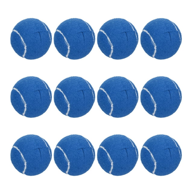 Uxcell 2 Pcs Balles de Tennis Prédécoupées pour Protection des Pieds et du Sol, Bleu Foncé