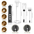 thumbnail image 5 of Rechargeable Milk Frother Handheld,Electric Whisk 3 Speed Adjustable,Detachable With 2 Stainless Whisks,Drink Mixer for Lattes,Cappuccino,Matcha,Egg,with Stand, 5 of 10