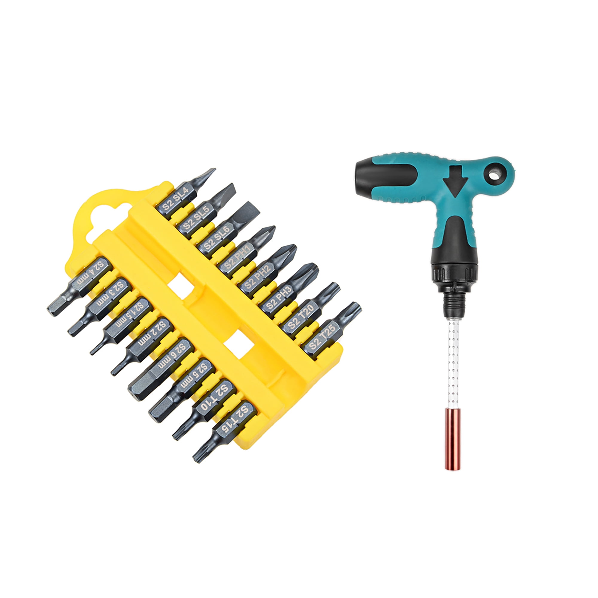 Details about   Ratchet Screwdriver Telescopic Adjustable 17in1 w T Shape Multifunctional Handle