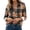 y793_Brown, variant on Jovrlynd Flannel Shirt Women Plaid Long Sleeve Button Down Drawstring Hoodie Shacket with Pocket Trendy Loose Shirt Jacket, S-2XL