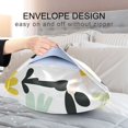 thumbnail image 4 of Yayeee Pillowcase Standard Size Set of 2 Satin Wrinkle Resistant Pillow Case, White Flower, 4 of 7
