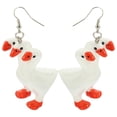 thumbnail image 2 of a polished product title and description for your **Dainty Female Dangle Earrings**:\n\n \n\n### **Product Title:**\n**Dainty Three Goose Animal Dangle, 2 of 5