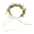 thumbnail image 2 of GOOHOCHY Diadema de flores Corona de pelo floral Elegante guirnalda Tocado de novia, 2 of 8