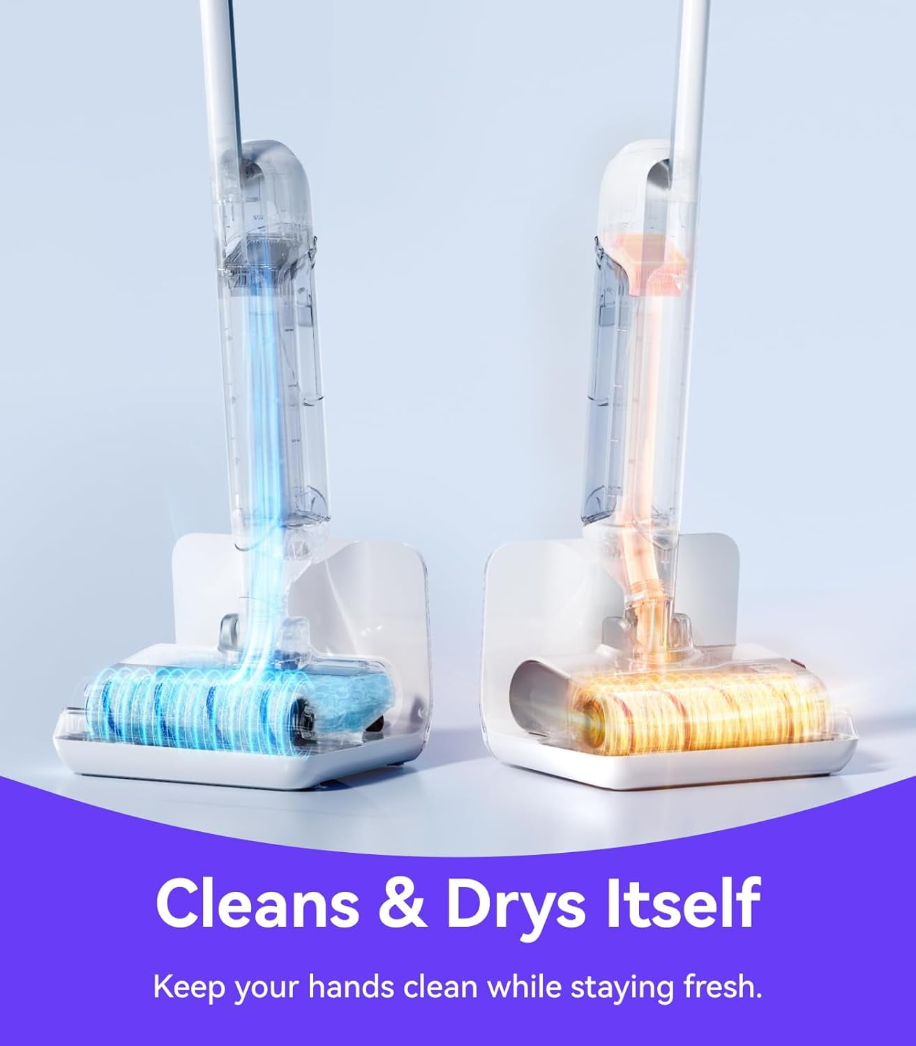 NARWAL S10 Pro Lightweight Cordless Vacuum Mop, Wet Dry Vacuum Cleaner, Self-Cleaning & Drying, 180° Flexibility, 50min Runtime Floor Cleaner