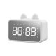 thumbnail image 1 of Altavoz portátil PAVEOS con reloj digital, altavoz Bluetooth con carga Bluetooth V5.0 y cable auxiliar, altavoz Bluetooth apto para niños, color blanco, 1 of 5