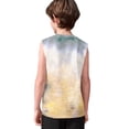 thumbnail image 7 of Ruyang Kids Boys Sleeveless Tank Top Gradient Pastel Print Round Neck Vests Tees Summer Beach Swim Casual Football Basketball Vests, 7 of 7