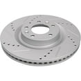 thumbnail image 6 of Detroit Axle - 12.60" inch Front Drilled and Slotted Disc Brake Rotors Replacement for Mazda CX-5 CX-9 6, 6 of 7