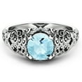 thumbnail image 2 of Natural Aquamarine Engagement Ring, 2 of 3