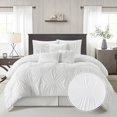 thumbnail image 2 of Nanshing  Agathe 7 Piece Pintuck Comforter Set White - Queen, 2 of 5