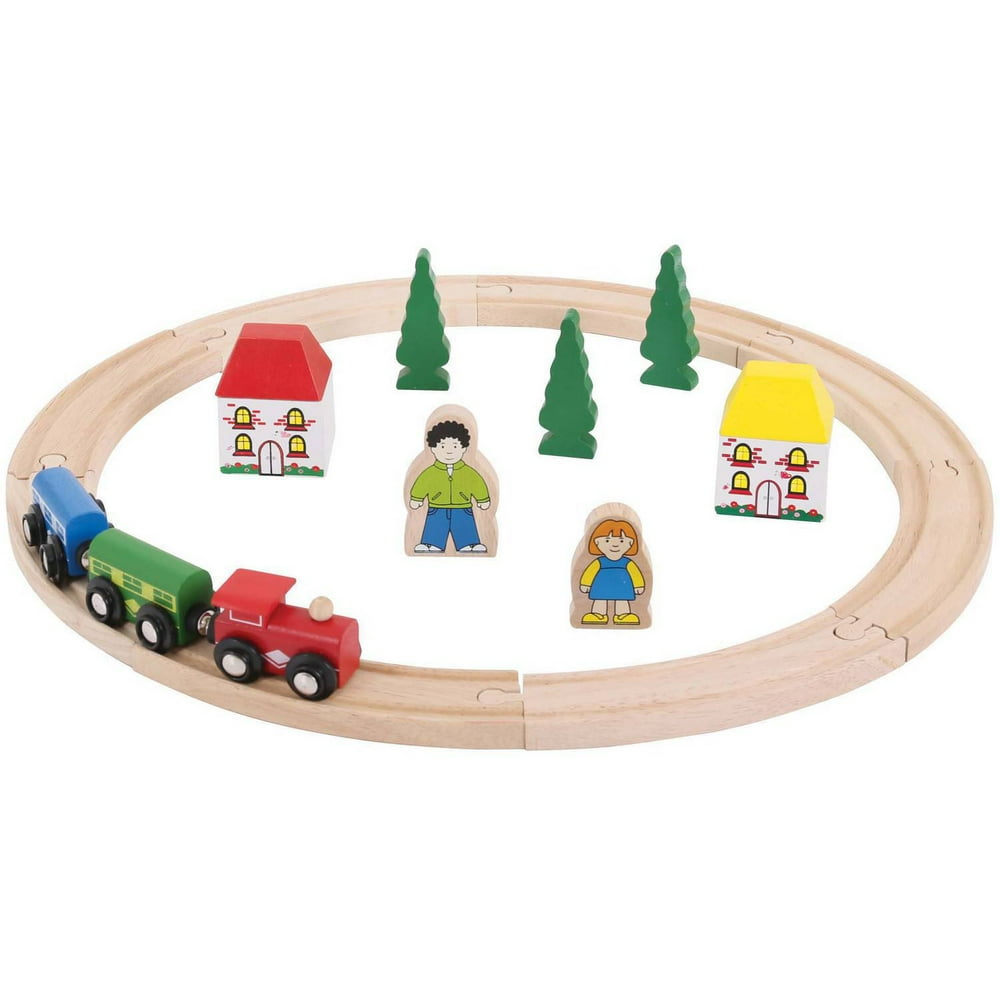 bigjigs services train set and table