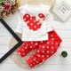 thumbnail image 2 of Conjunto de ropa de invierno para niñas, camiseta y pantalones, 2 uds., ropa para niños, moda para bebés, OutSet, traje de algodón para bebés recién nacidos, 12M Gao Jinjia LED, 2 of 2