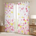 thumbnail image 3 of Feelyou Dreamyink Cherry Blossoms Black Out Curtains, Pink Flower Floral Curtains Pack of 2 (42x63 Each), Teens Kids Girls Women Bedroom Curtains, Blackout Curtains Bedroom Decor, 3 of 7