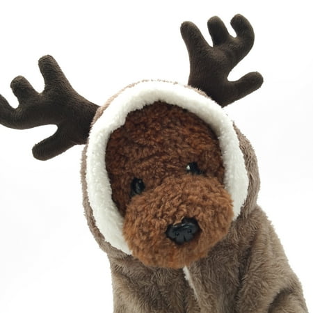 Style Dog Cat - TKOOFN 4 Legs Cotton Pet Dog Clothes Cute Elk Style Winter Warm Dog Cats Coat Jacket Hoodie Christmas Party Puppy Kitten Fancy Dress Costumes