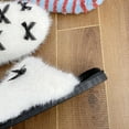 thumbnail image 6 of Xfvqtps Women Fluffy Slippers Lace Bow Versatile Cute Indoor Home Funny Winter Non-Slip Thick Sole Plush Slippers White, 6 of 9