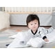 thumbnail image 1 of Little Me Sonajero de elefante de peluche con bordado Welcome to The World (blanco, 9 pulg Baby Starters Baby Starters, 1 of 2