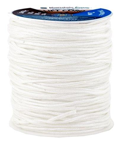 and Rollers Mandala Crafts Blinds String Shades Lift Cord Replacement from Braided Nylon for RVs 1mm, White Windows