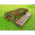 thumbnail image 1 of African Outdoor Tablecloth, Collage of Ethnic Native Motifs Ancient Art Traditional Old Fashioned Cultural, Decorative Washable Fabric Picnic Table Cloth, 58 X 84 Inches,Multicolor, by Ambesonne, 1 of 2