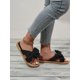 thumbnail image 3 of Women Bow Decor Slide Sandals, Polyester Vacation Sandals, 3 of 5