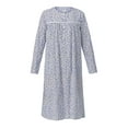 thumbnail image 7 of Aria Women’s 100% Cotton Long Sleeve Ballet Nightgown, Sizes XS-5X, 7 of 7