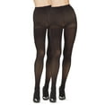 thumbnail image 3 of MeMoi Ribbed/Solid Control Top Tights 2-Pack - Womens - Female (S-M, Gray Heather-Black), 3 of 7