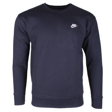 Nike Men's Sportswear Club Fleece Crewneck Pullover Navy