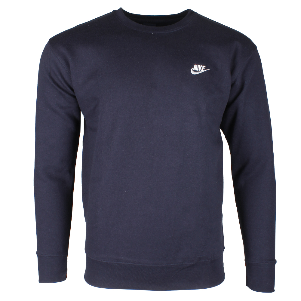 Nike Men's Sportswear Club Fleece Crewneck Pullover Navy