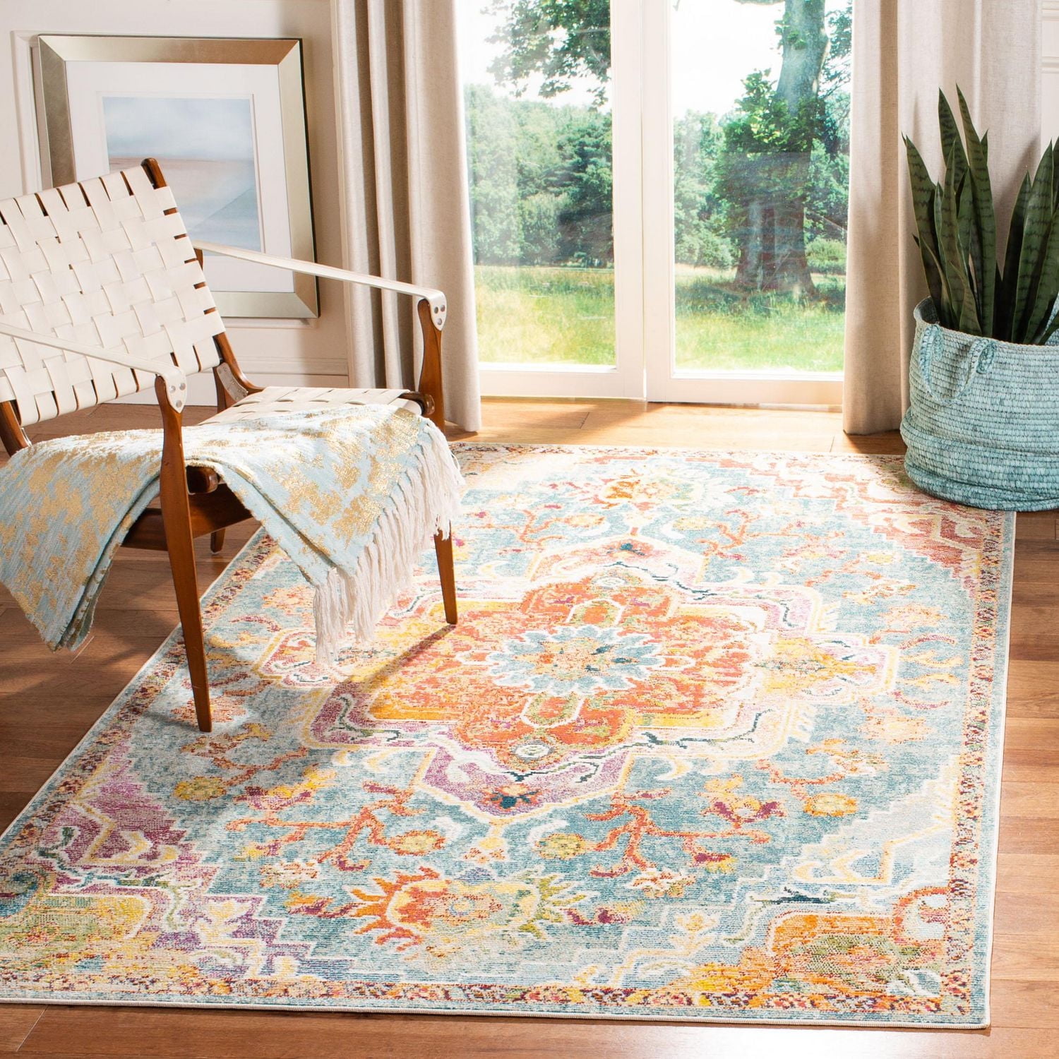 SAFAVIEH Crystal Debra Floral Area Rug