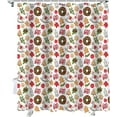 thumbnail image 2 of Fall Shower Curtain Blue Pumpkin Thanksgiving Shower Curtains for Bathroom Flower Leaves Vintage Bath Curtains Sets with Hooks for Autumn Thanksgiving Seasonal Decor Fabric Standard 72" X 72", 2 of 6