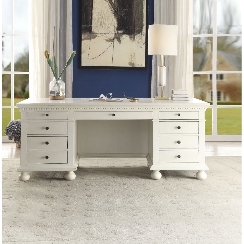 Smart Looking Executive Desk, Cream