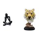 thumbnail image 1 of Figura de escritorio,Escultura abstracta para la oficina o el hogar,Escultura de mesa,Escultura de cabeza de tigre,estatua moderna de mesa,Figura decorativa de cabeza de animal de resina para, 1 of 8
