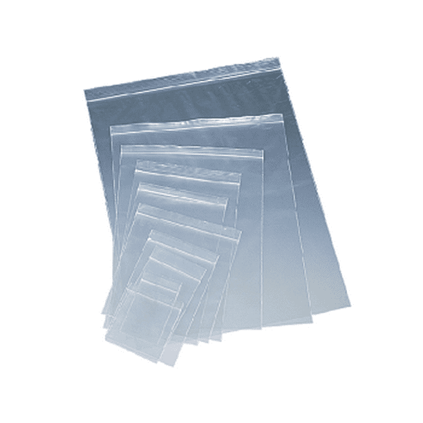 Resealable Zipper Storage Bag 8" x 10" Clear Plastic 4 Mil zip lock
