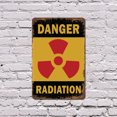 thumbnail image 4 of Danger Radiation 18 Inch x 24 Inch Metal Sign Novelty Aluminum Durable Weatherproof UV Protected Perfect for Laboratories Industrial Spaces Fun Gift for Engineers Crafted in the USA, 4 of 5