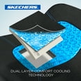 thumbnail image 3 of Skechers Cooling Gel Lumbar Support Pillow Memory Foam Lower Back Cushion With Gel Bumps for Office Chair or Car Seat-Ergonomic Backrest, 3 of 8