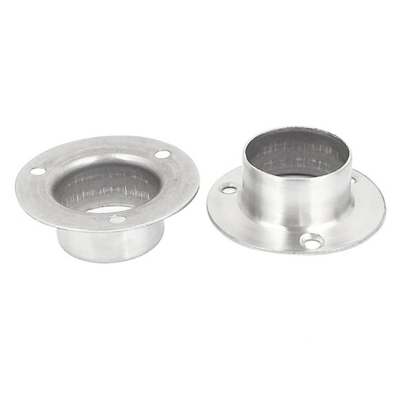 Uxcell 1.3" Pipe Dia Stainless Steel Clothes Towel Flanged Socket, 2 Pack