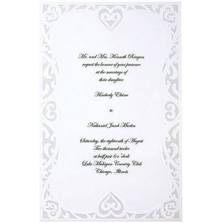 Luxe Hearts Wedding Invitation Kit