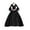 Black, variant on SMihono Summer Dress for Women Plus Size Women Retro Party Princess Cosplay Lace Floor Length Dress