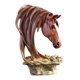 thumbnail image 4 of Estatua de cabeza de caballo, adorno coleccionable, figura decorativa, escultura de caballo para Vistoso, 4 of 9