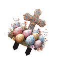 thumbnail image 4 of Vsenkes Easter Yard Sign Decor Waterproof Outdoor Decoration for Garden Path Outdoor 1x Cross, 4 of 9
