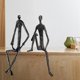 thumbnail image 1 of Estatuilla Escultura de metal Soledad Decoración de Sala de Estar, 1 of 10