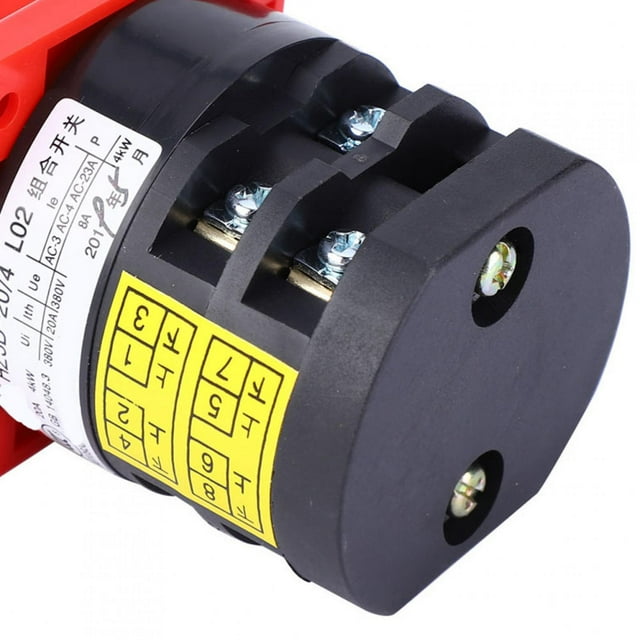 Interruptor de de 380v, 3 Posiciones, 6 Terminales, Selector DE, Generador, Leva Giratoria, 20A, 4KW
