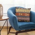 thumbnail image 6 of Plutus 22" x 22" Unique Lanes Border Luxury Throw Pillow in Multi-Color, 6 of 9