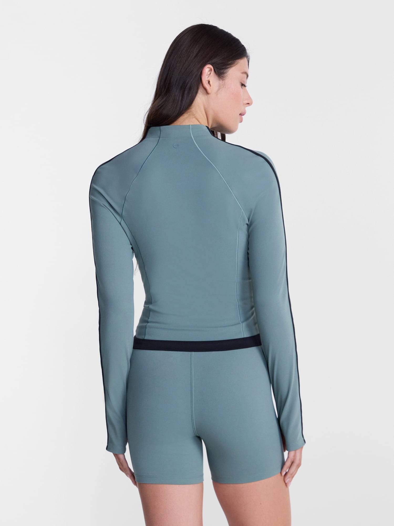 Avia Women's and Women's Plus SoftSculpt Tipped Cropped Active Jacket, Sizes XS-4X