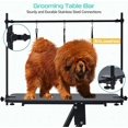 thumbnail image 3 of 43.6" Pet Grooming Table for Large Dogs, Heavy Duty Height Adjustable Dog Grooming Table With Overhead Arm & Noose Height Range 22''-39'', Maximum Capacity Up to 350 Lbs, Black, 3 of 7
